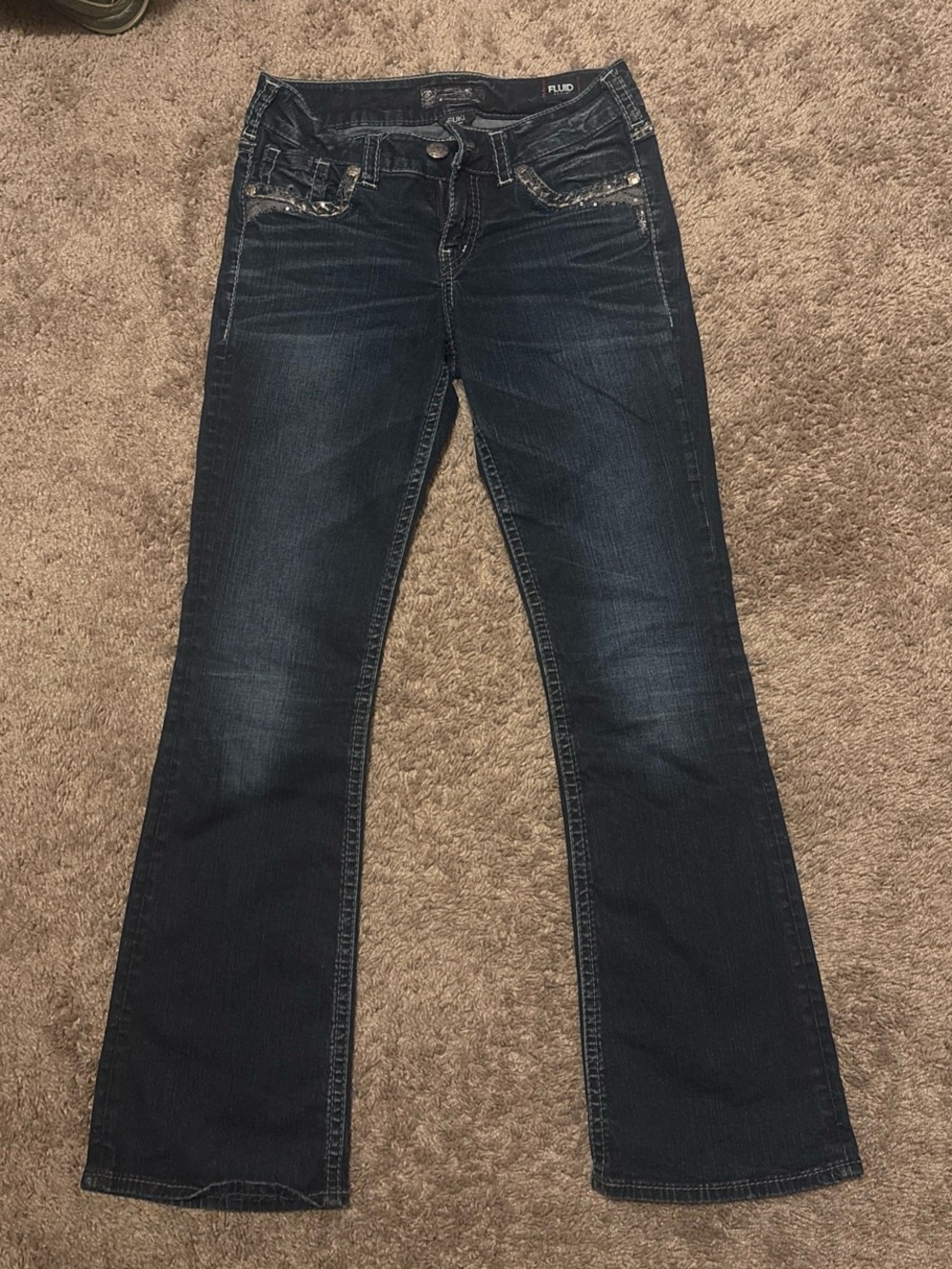 Women's Dark Blue Bootcut Jeans